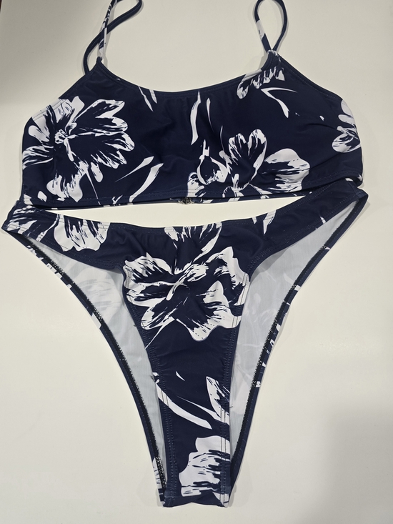 Other - Women's Navy Floral Two-Piece Bikini